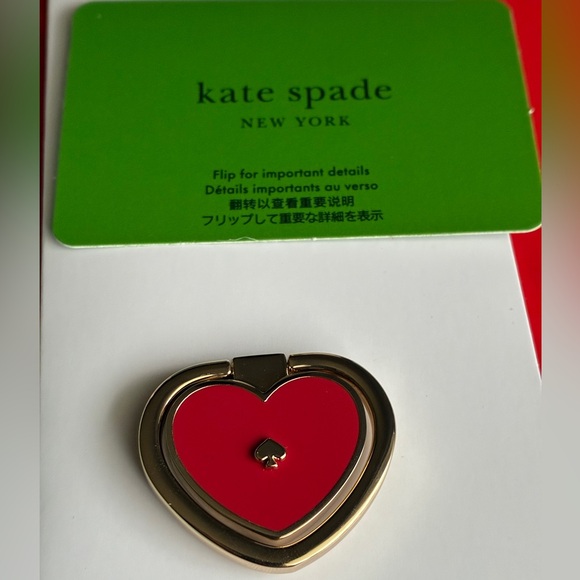 Kate Spade Transparent Case with Vibrant Red Hearts,iPhone 16 Pro Max. - Picture 10 of 13